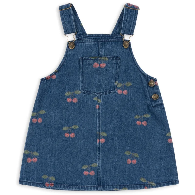 A-line DressKonges Sløjd Ma Grande Cerise Denim Magot Overall Dress Gots