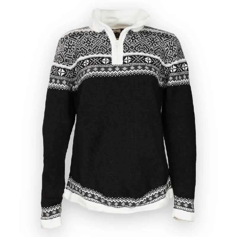 Designer Knit TopsWomen`s Chachani Alpaca Quarter Zip Sweater