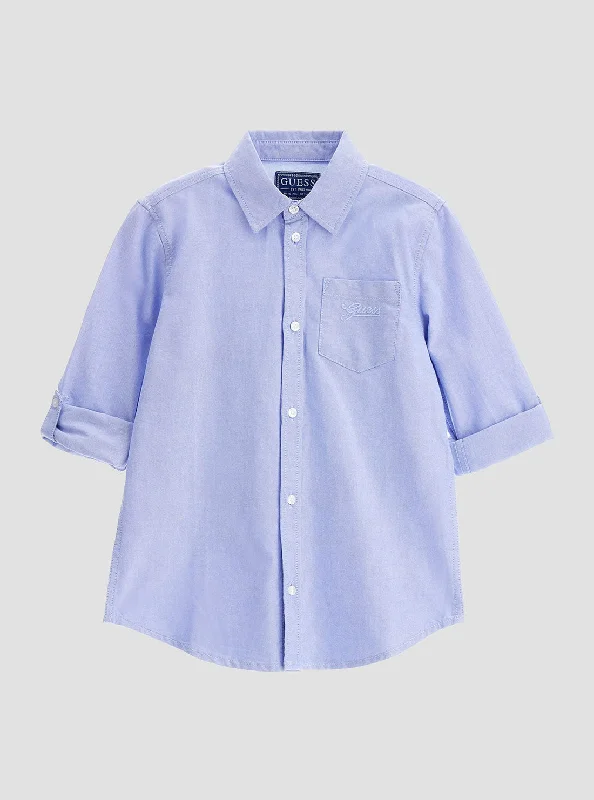 Blue Oxford Long Sleeve Shirt (7-16)Sleep Shirts