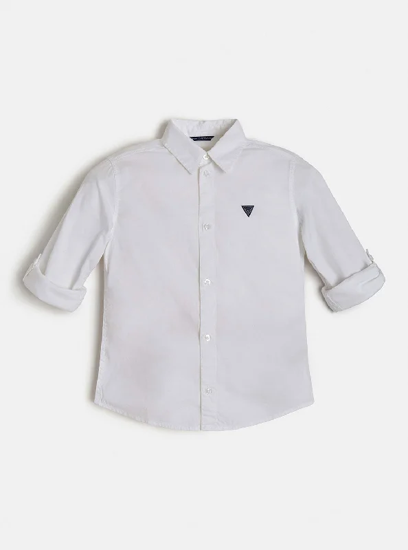 Eco White Logo Shirt (7-16)Outdoor Shirts