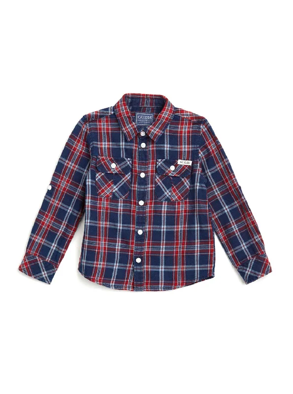 Indigo Twill Long Sleeves Shirt (2-7)Fishing Shirts