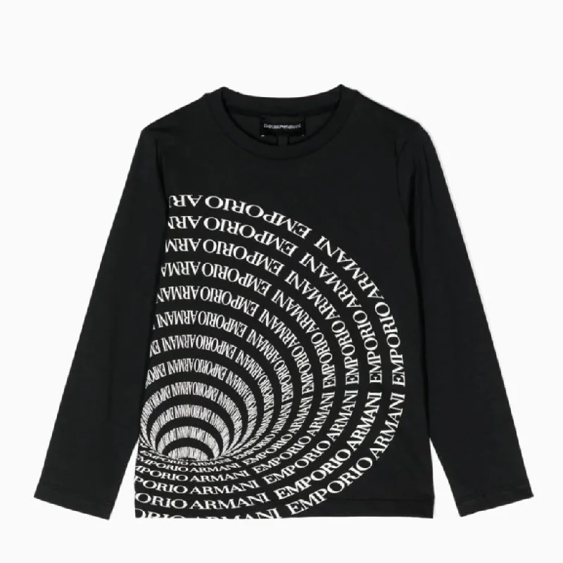 Camping T-ShirtsEmporio Armani Junior logo-print cotton T-shirt