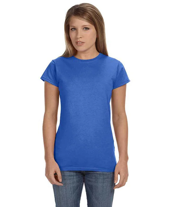Cotton Hoodies64000L - Gildan Junior-Fit Softstyle® Ladies T-Shirt | Heather Royal